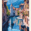 Affiche de voyage de Annecy 13 X 18